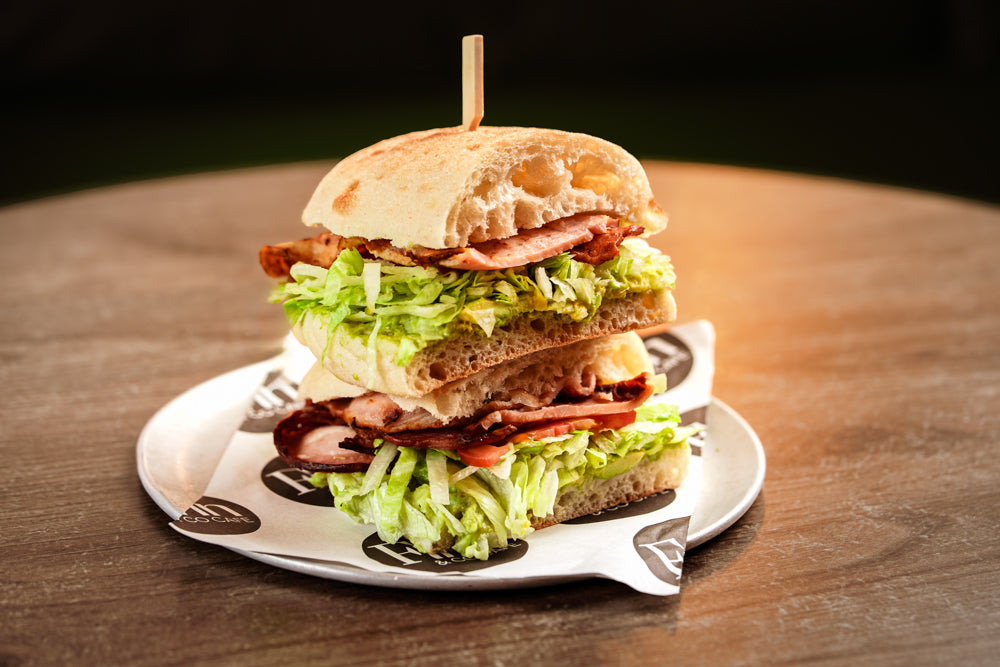 Freshly made gourmet wraps and sandwiches. Bacon, lettuce, tomato and avocado - delivery in Sydney and the Blue Mountains