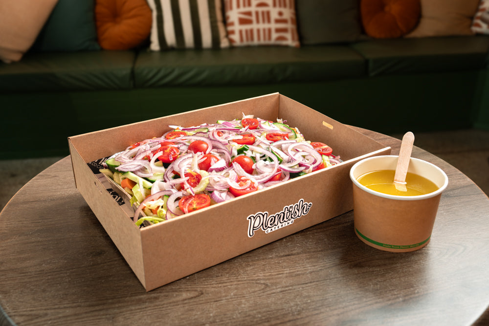 Crisp seasonal greens and fresh veggies in a Classic Garden Salad, perfect for local catering and grazing tables delivery in Sydney and the Blue Mountains