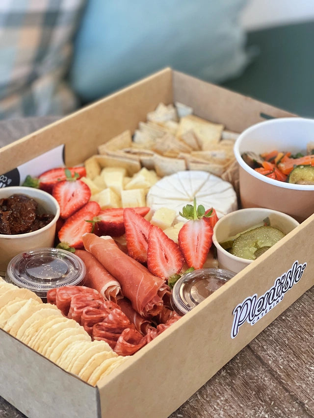 Gourmet antipasto platter with charcuterie, artisan cheese and Mediterranean antipasti celebrations and sharing. Delivery in Sydney and the Blue Mountains