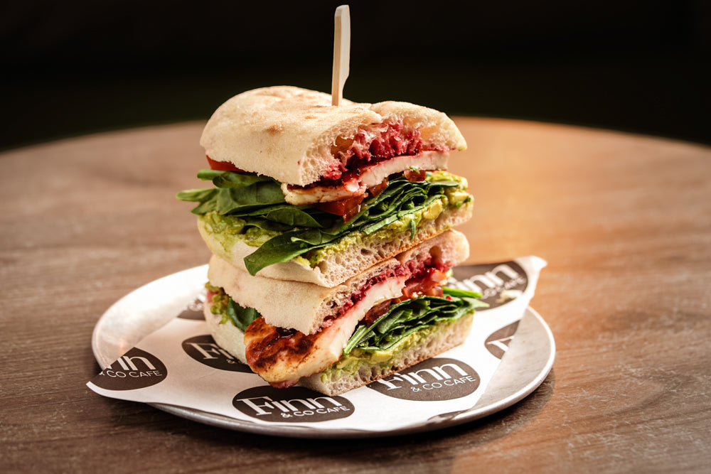 Colourful sandwich and wrap platter ideal for staff lunches, meetings, and celebrations in the Blue Mountains and Sydney