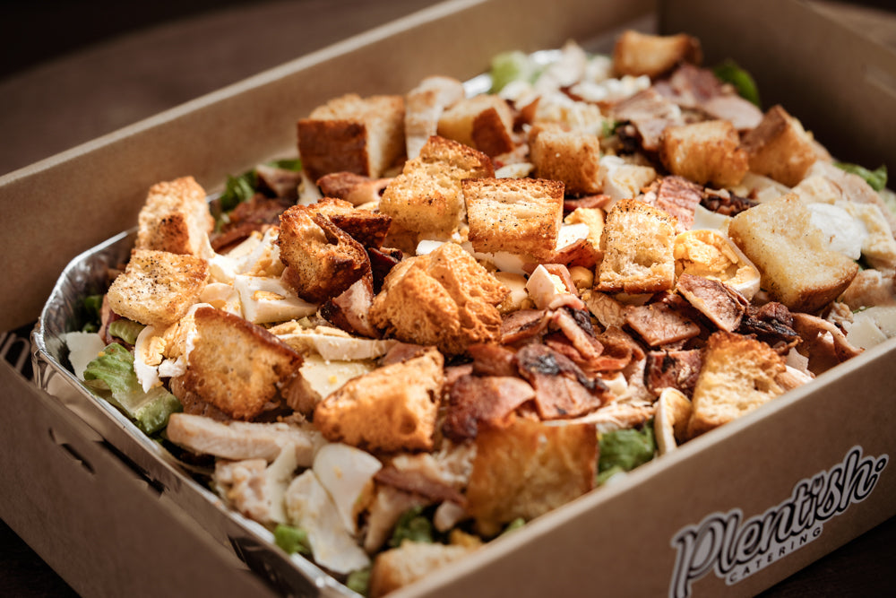 Fresh Caesar Salad with classic toppings for team lunches, celebrations, and shared grazing platters delivery in the Blue Mountains and Sydney