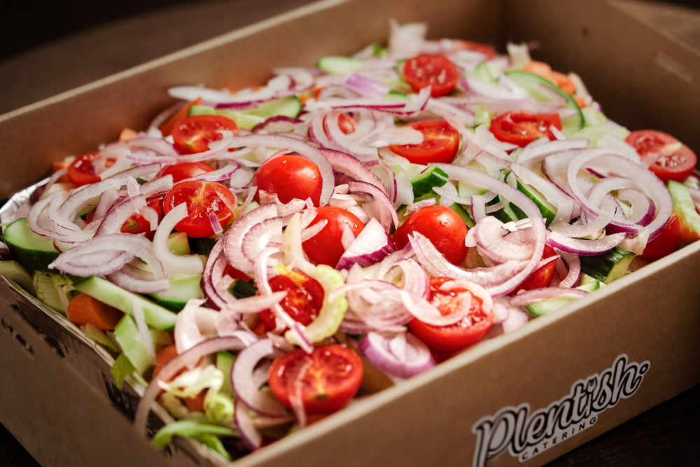 Healthy and colourful Classic Garden Salad for team gatherings, celebrations, or casual office catering delivery in Sydney and the Blue Mountains