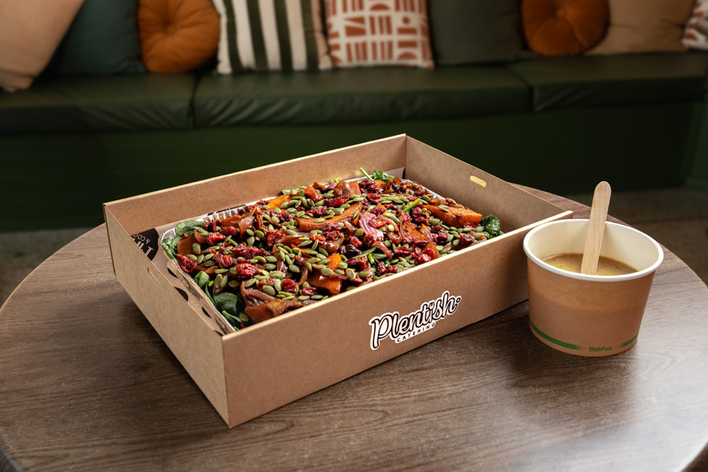 Fresh roast pumpkin salad for team lunches, celebrations, and shared grazing platters delivery in the Blue Mountains and Sydney