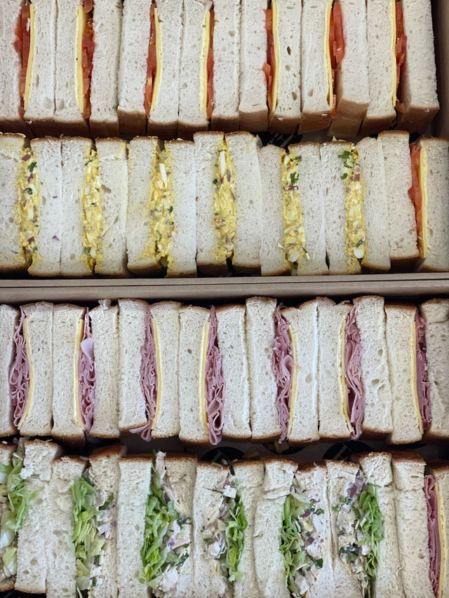 Fresh soft dainty sandwich platter perfect for meetings, picnics, and special occasions in Sydney and the Blue Mountains