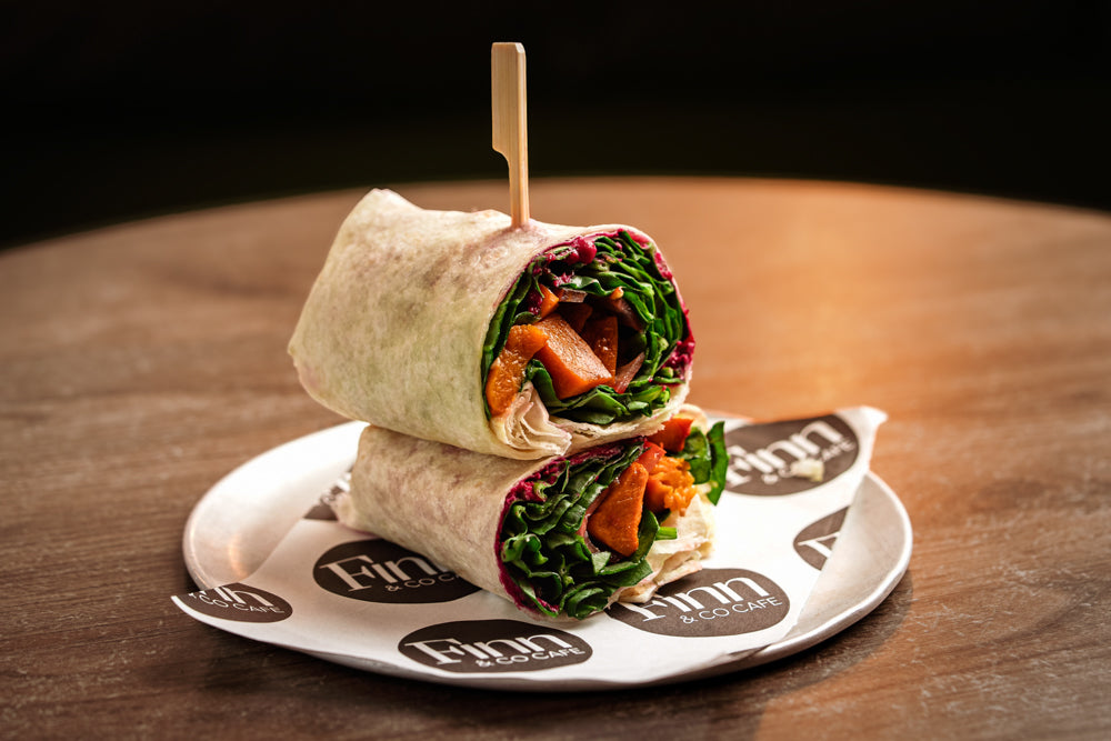 Freshly prepared sandwich and wrap platter featuring vegan and vegetarian options, perfect for meetings, parties and group catering in Sydney and the Blue Mountains
